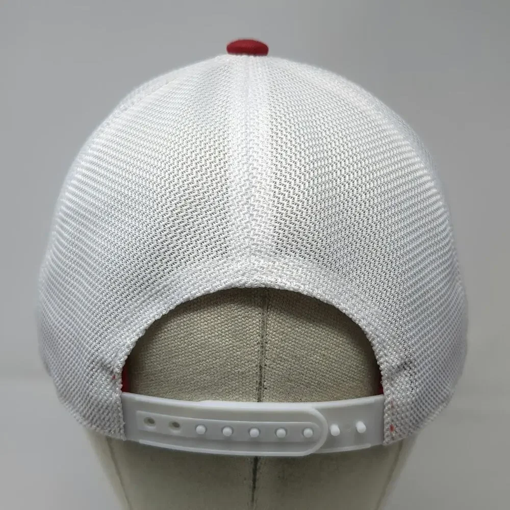 Adidas Trucker Hat Red One Size Boise Timbers Soccer Club Axe Patch Mesh Back